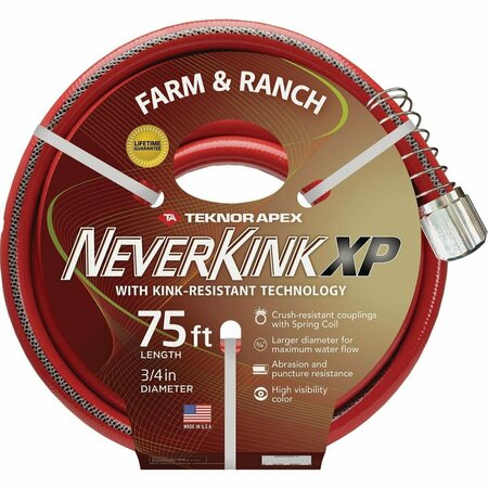 TEKNOR APEX NeverKink XP 3/4 In. x 75 Ft. Farm & Ranch Hose 9846-75